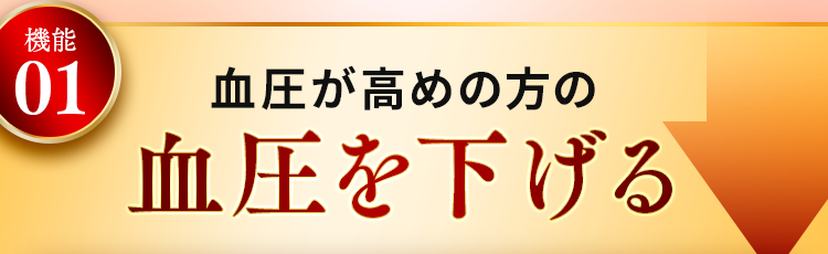 血圧が高めの方の血圧を下げる