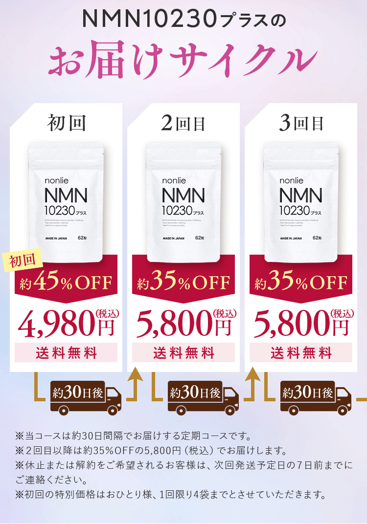 公式通販】 nonlie NMN200 プラス(1〜3袋) - 食品