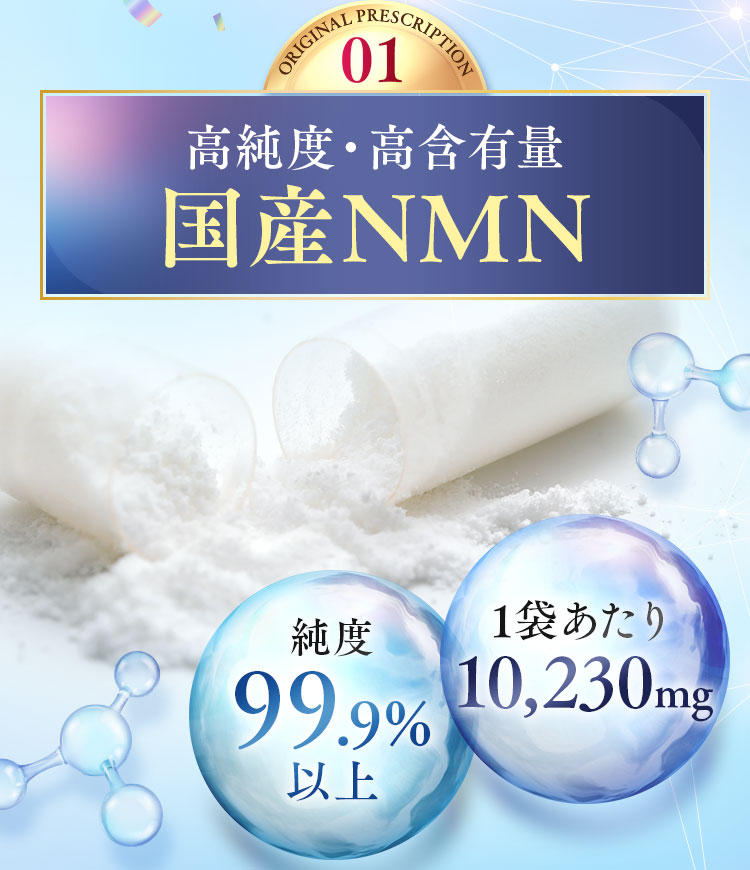 高純度・高含有量国産NMN