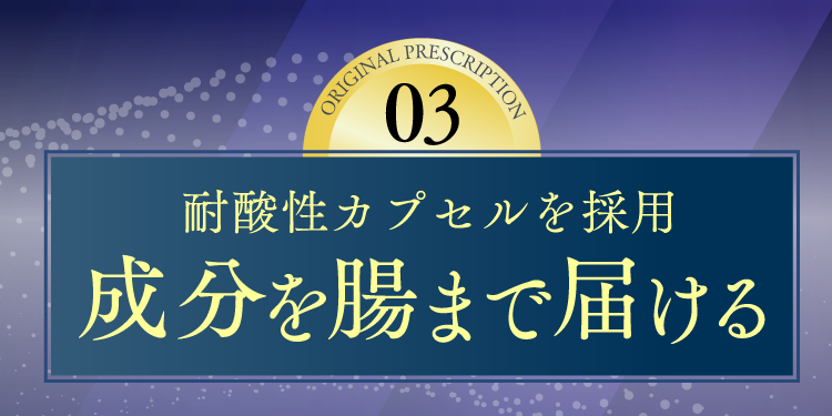 成分を腸まで届ける