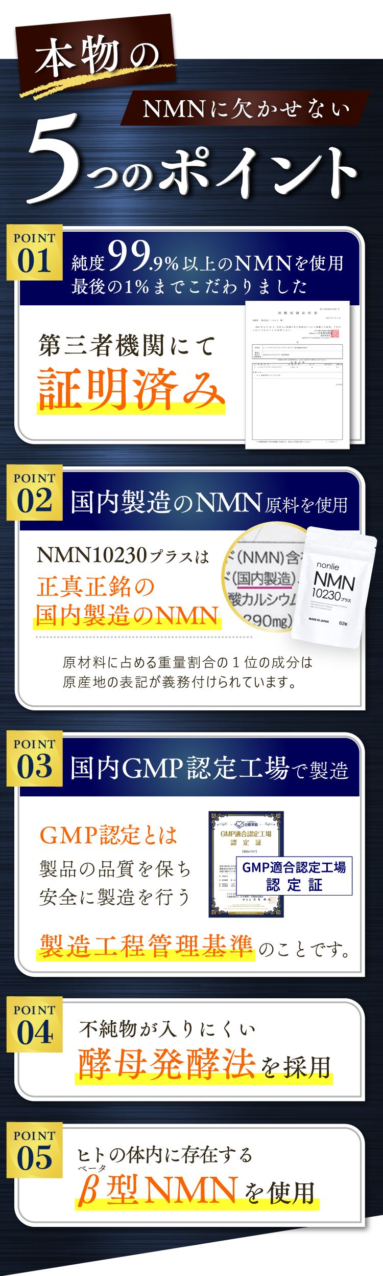 NMN10230プラス５つのポイント
