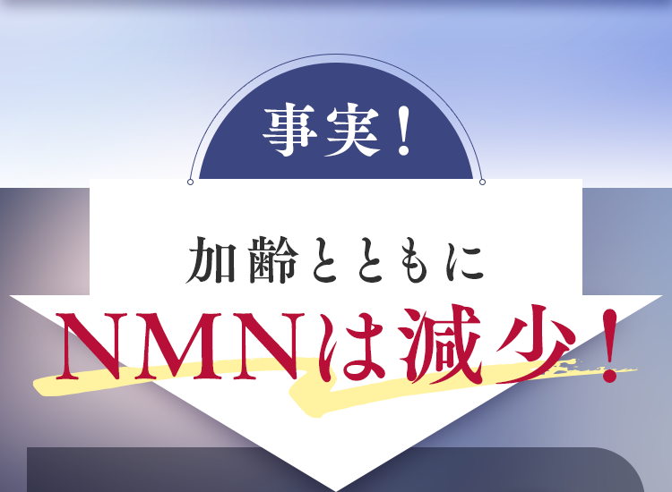 加齢とともにNMNは減少！