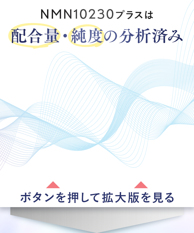 nonlie NMN10230プラスは配合量・純度の分析済み